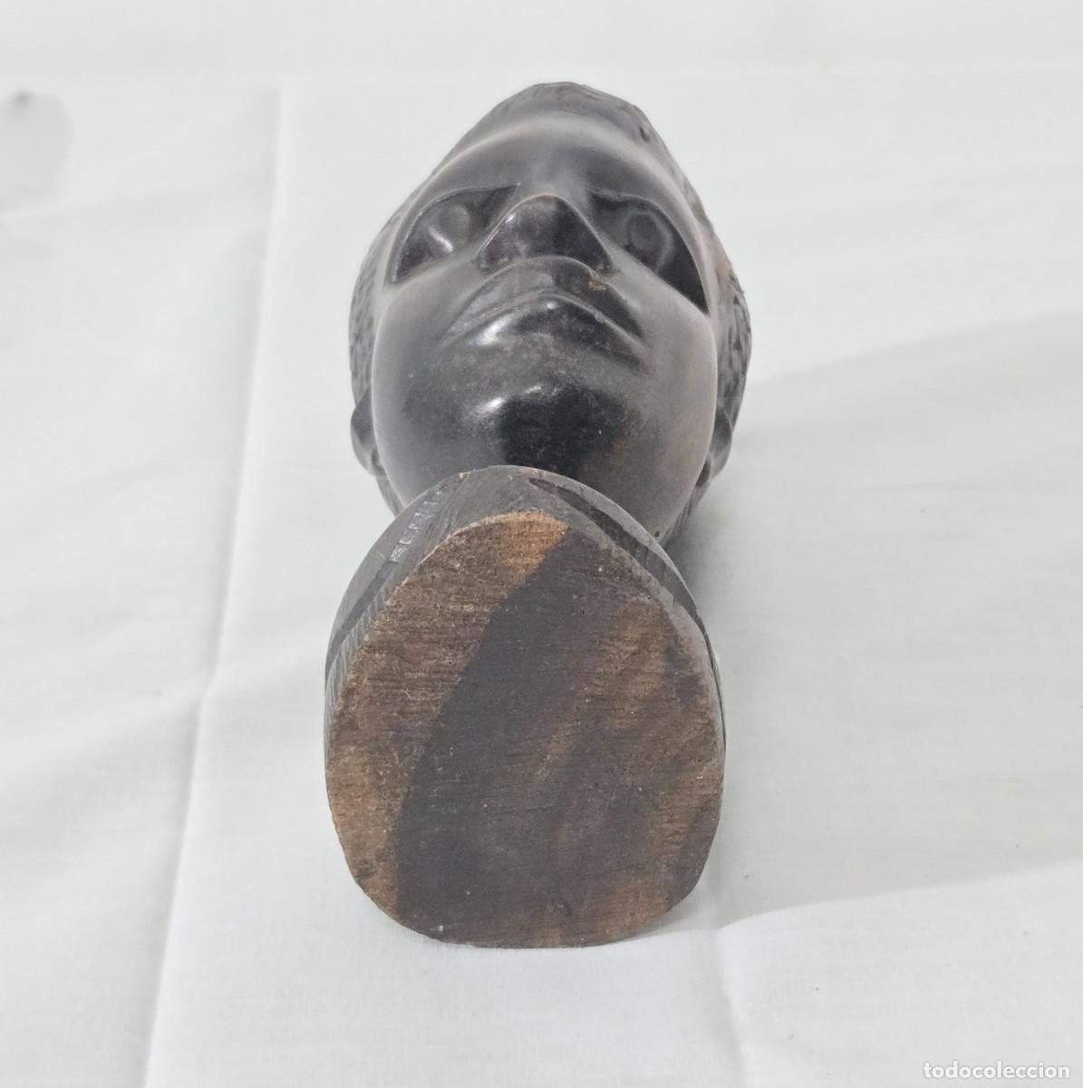 Arte: Busto tallado en madera, Africa - Foto 6
