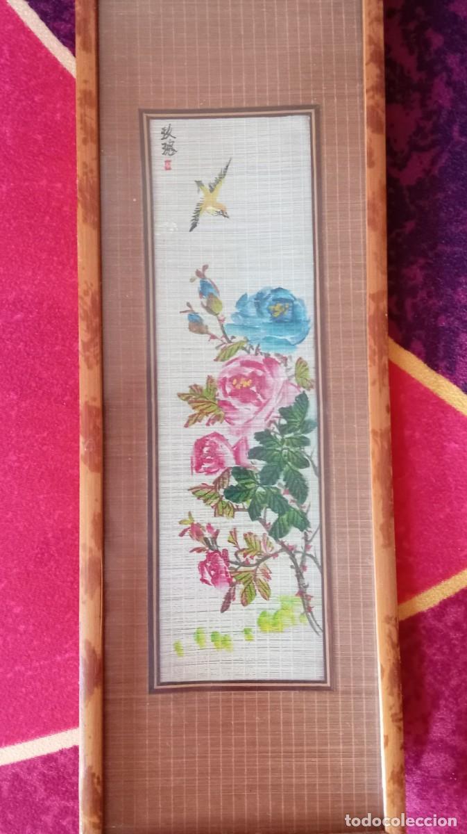 Arte: Dipinto a mano cinese realizzato su bamboo e seta - Foto 1