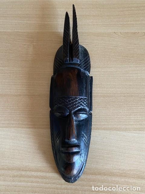 Arte: MASCARA AFRICANA DE EBANO MACIZO - Foto 1