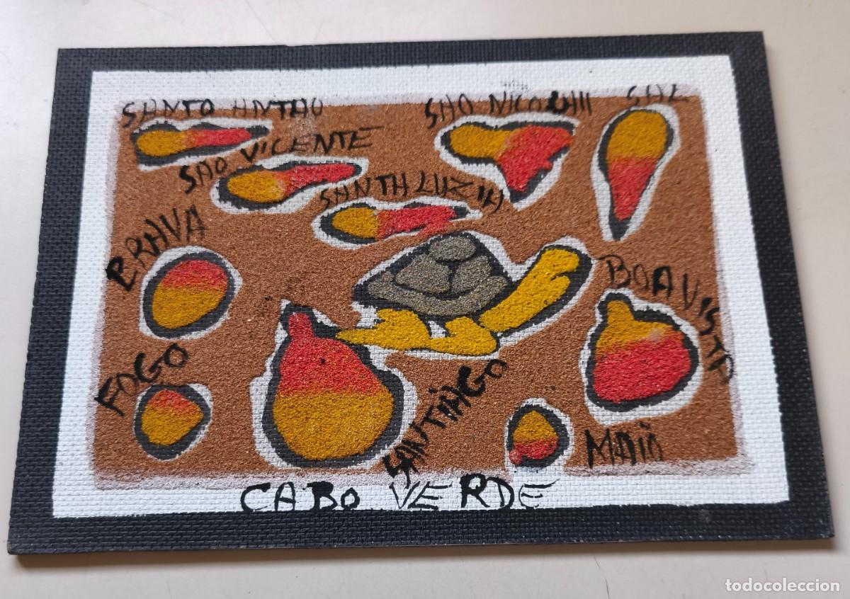 Arte: PINTURA ARENA MAPA CABO VERDE - Foto 1