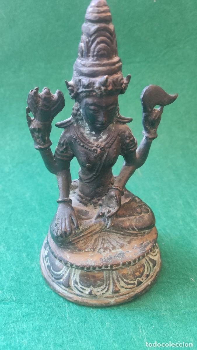 Arte: buda de bronce antiguo - Foto 3