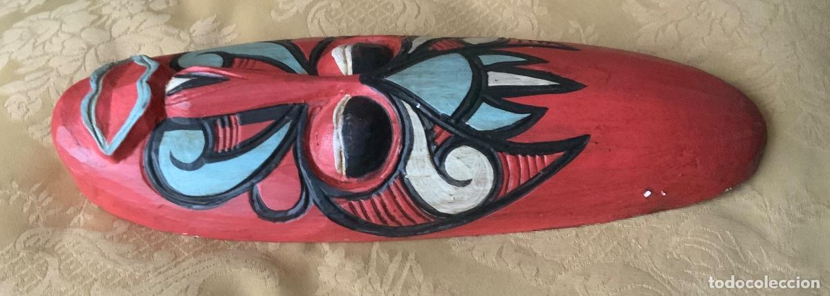 Arte: M&Aacute;SCARA POLICROMADA ETNICA DE MADERA - Foto 3