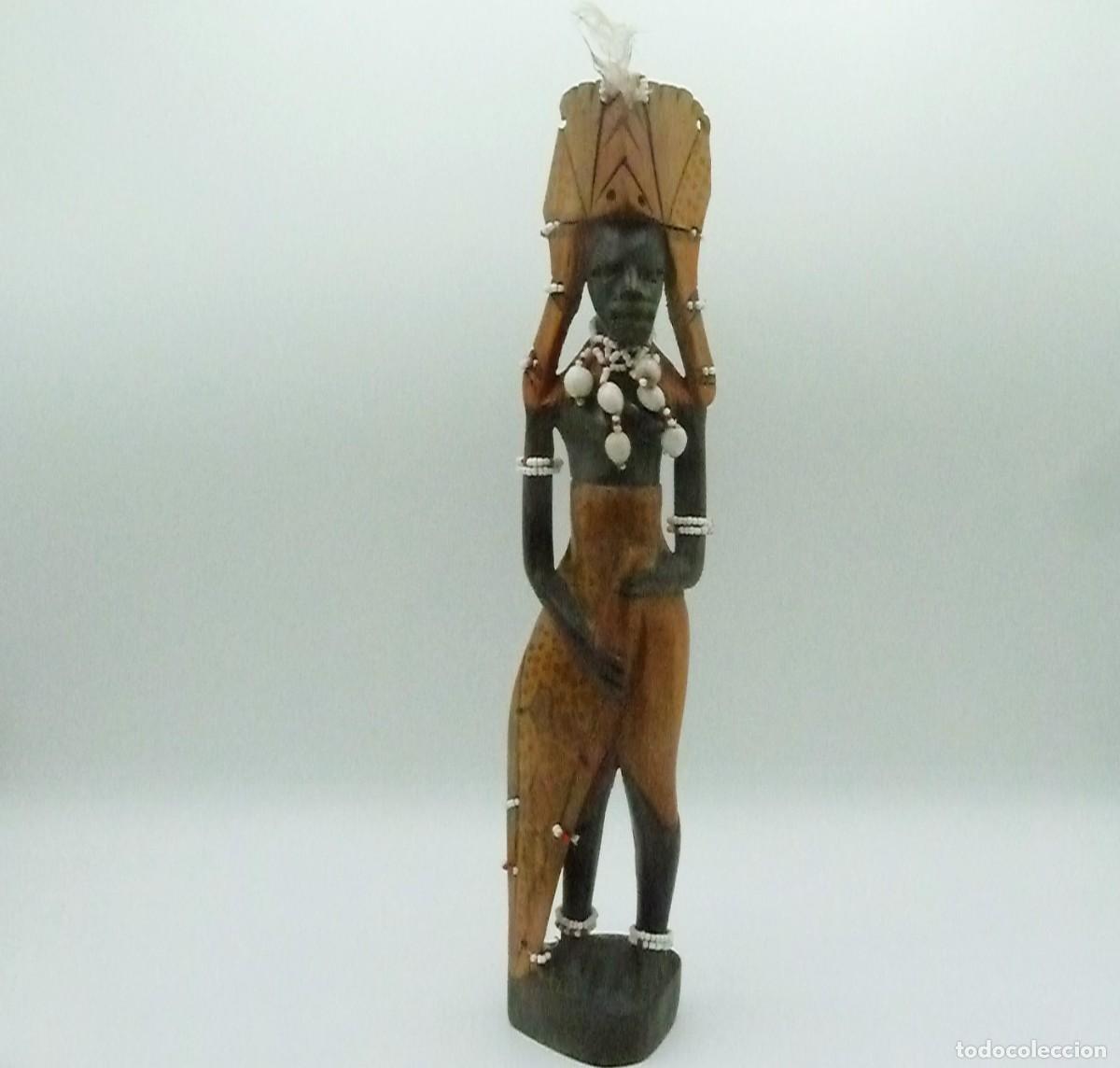 Arte: Figura africana con abalorios - Foto 6