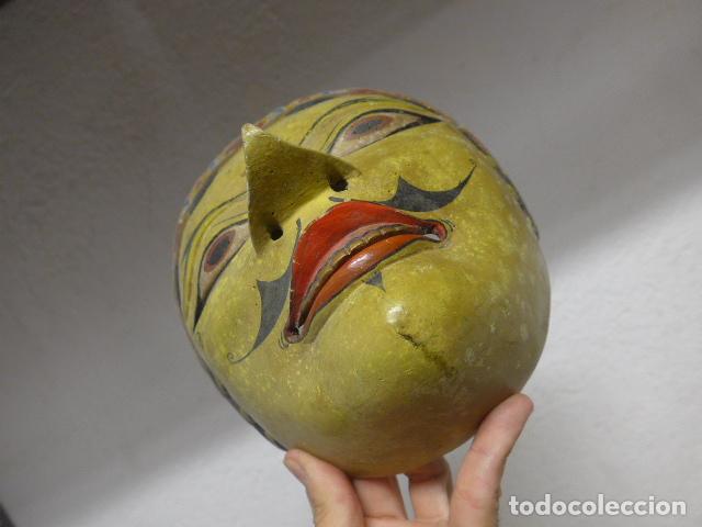 Arte: Antigua gran mascara de madera tallada TOPENG de Java, Indonesia - Foto 4