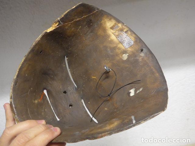 Arte: Antigua gran mascara de madera tallada TOPENG de Java, Indonesia - Foto 7