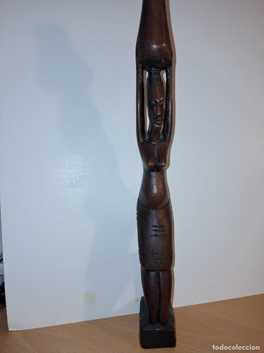 Arte: Figura del SENEGAL de &eacute;bano - Foto 2