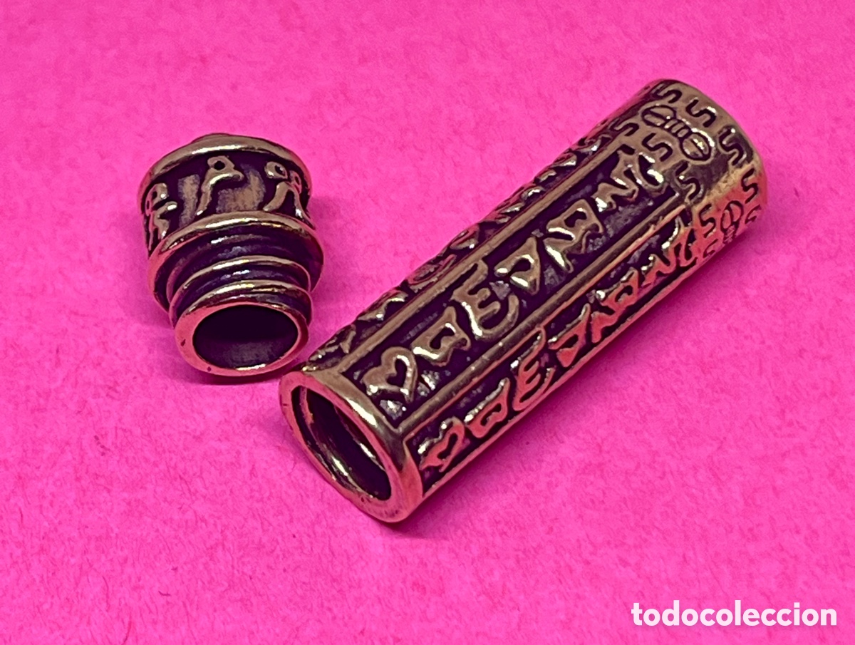 Arte: CAJA TIBETANA DE BRONCE DE LOS DESEOS - Foto 4