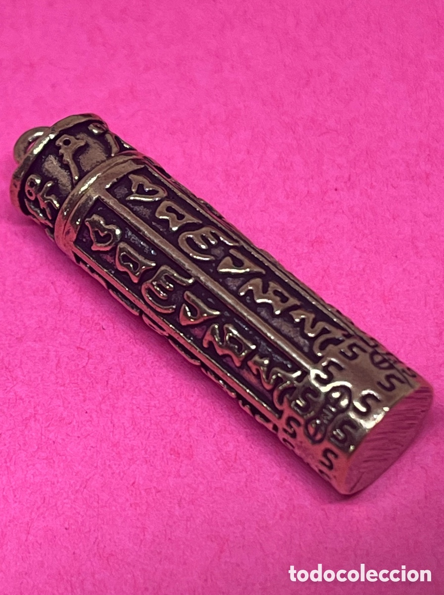 Arte: CAJA TIBETANA DE BRONCE DE LOS DESEOS - Foto 1