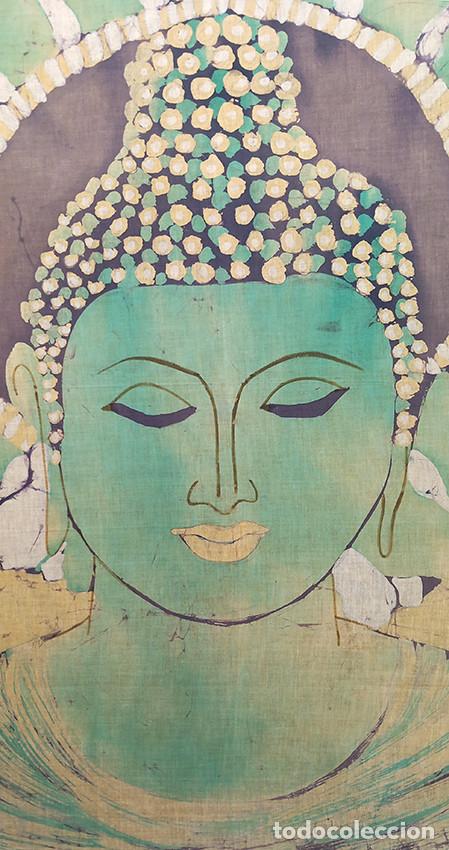 Arte: Batik representando a Buda. Enmarcado - Foto 2