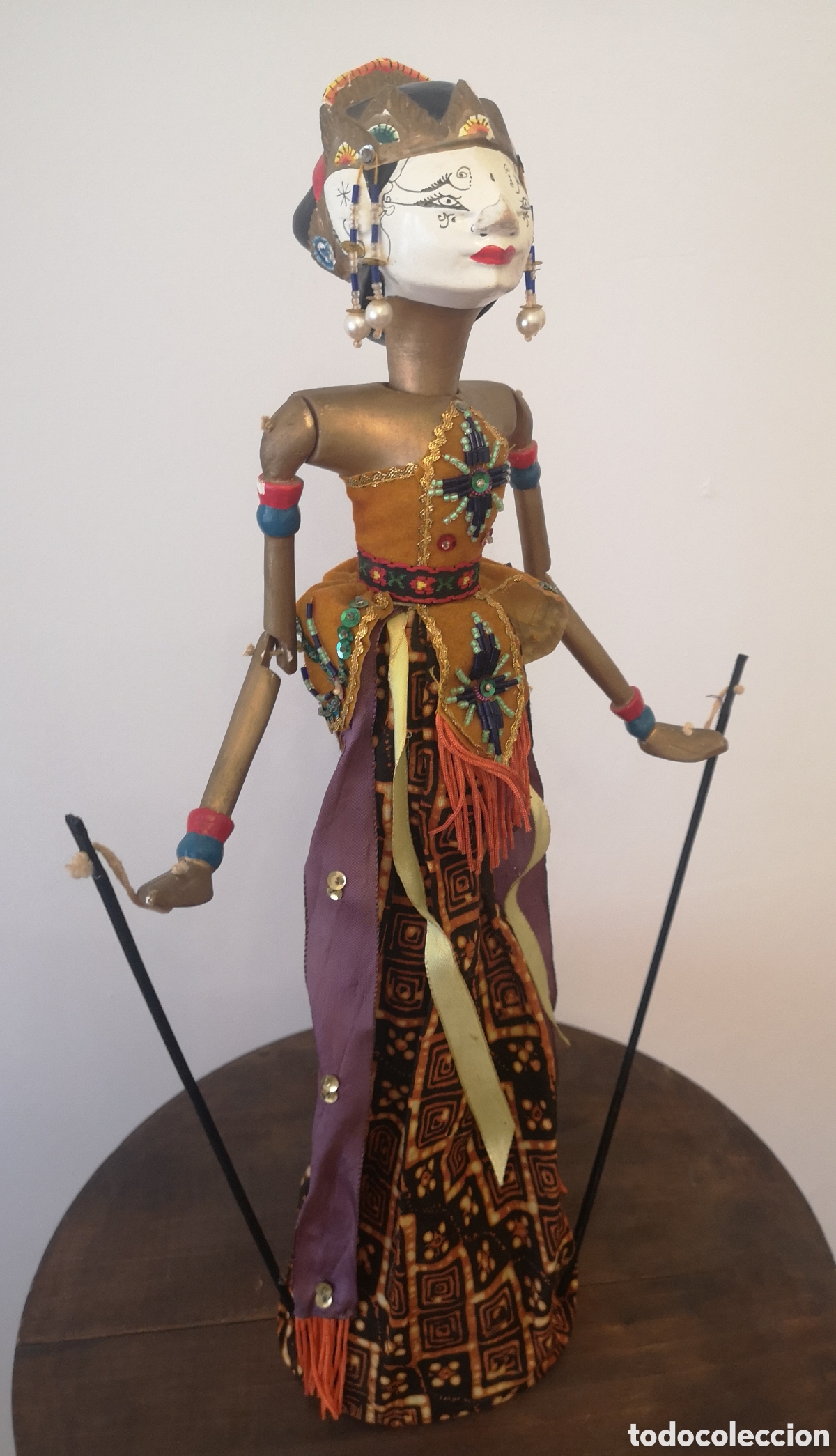 Arte: T&iacute;tere antiguo varillas Indonesia Java - Foto 2