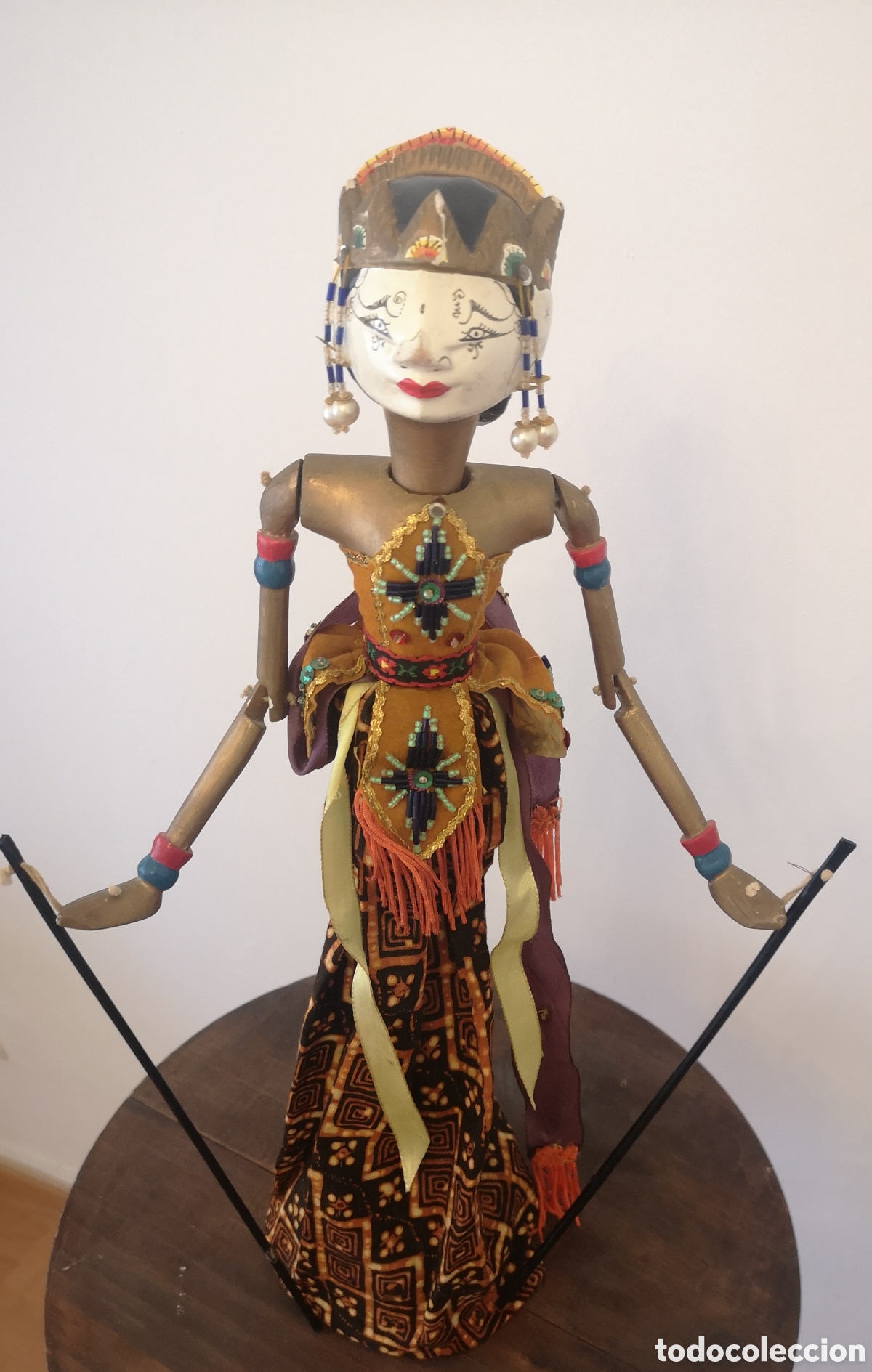 Arte: T&iacute;tere antiguo varillas Indonesia Java - Foto 1