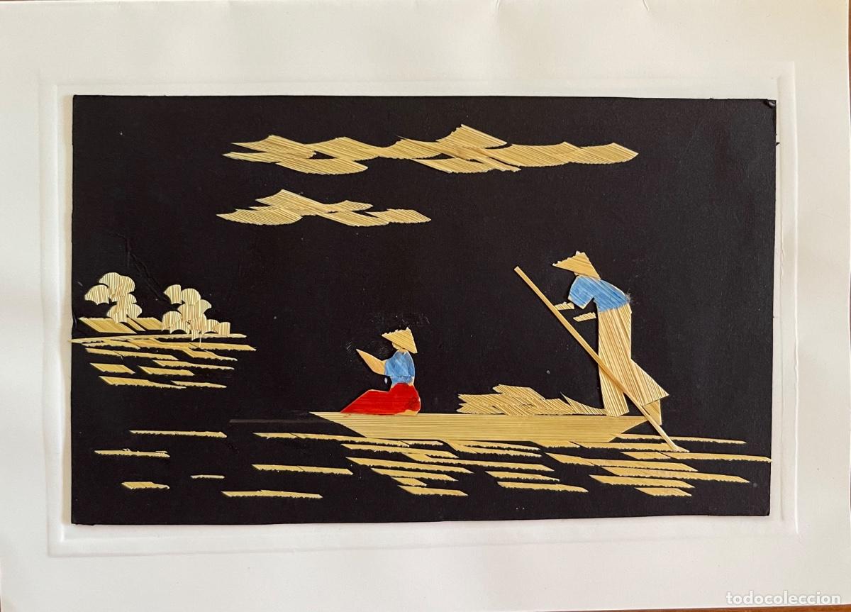 Arte: Myanmar, peque&ntilde;a obra arte, bamb&uacute; - Foto 1