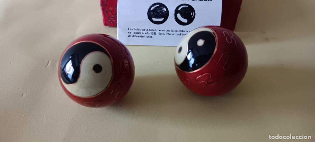 Arte: BOLAS CHINAS BAODING DE LA SALUD GRABADAS CON EL YIN Y EL YANG - Foto 3