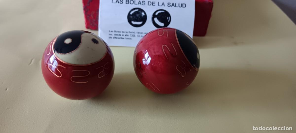 Arte: BOLAS CHINAS BAODING DE LA SALUD GRABADAS CON EL YIN Y EL YANG - Foto 4