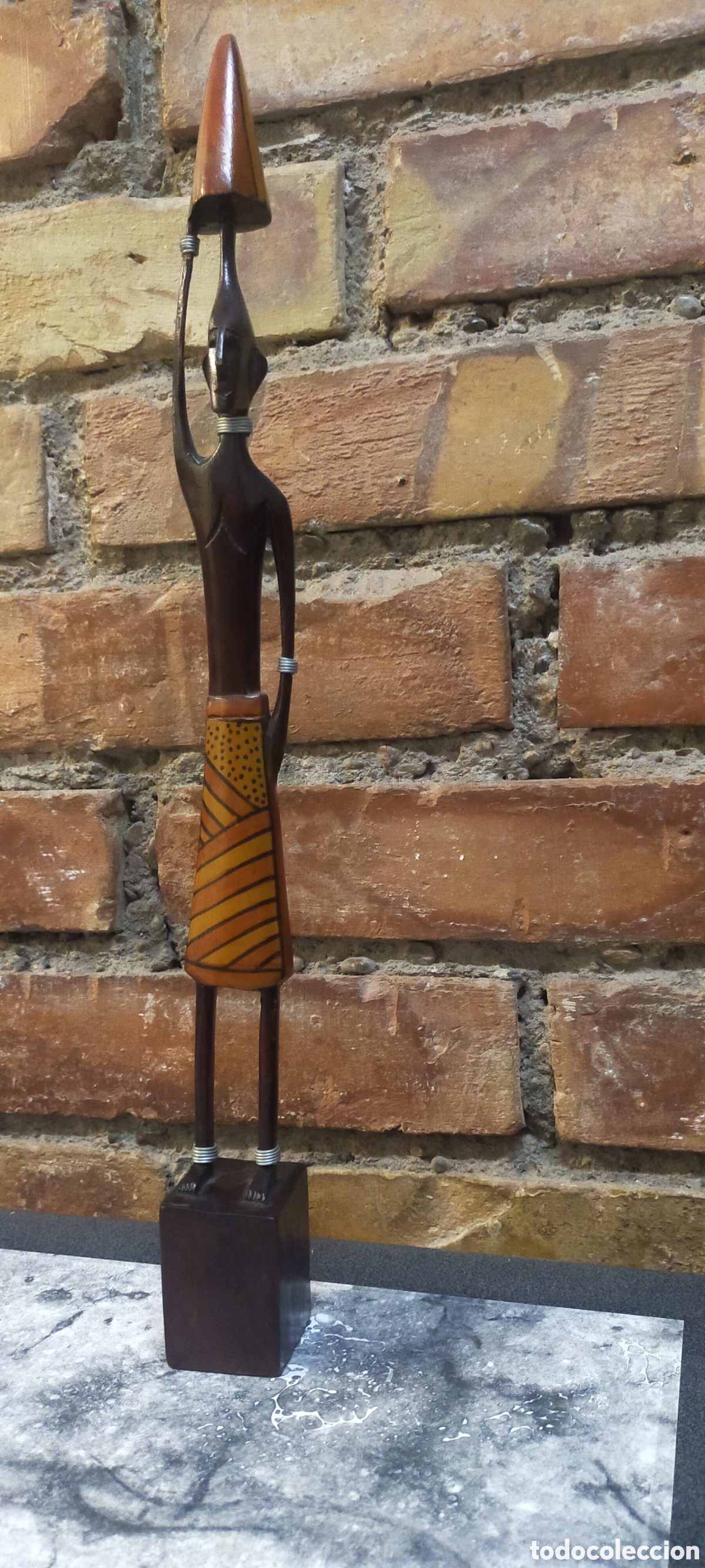 Arte: Estatuilla de madera africana - Foto 2