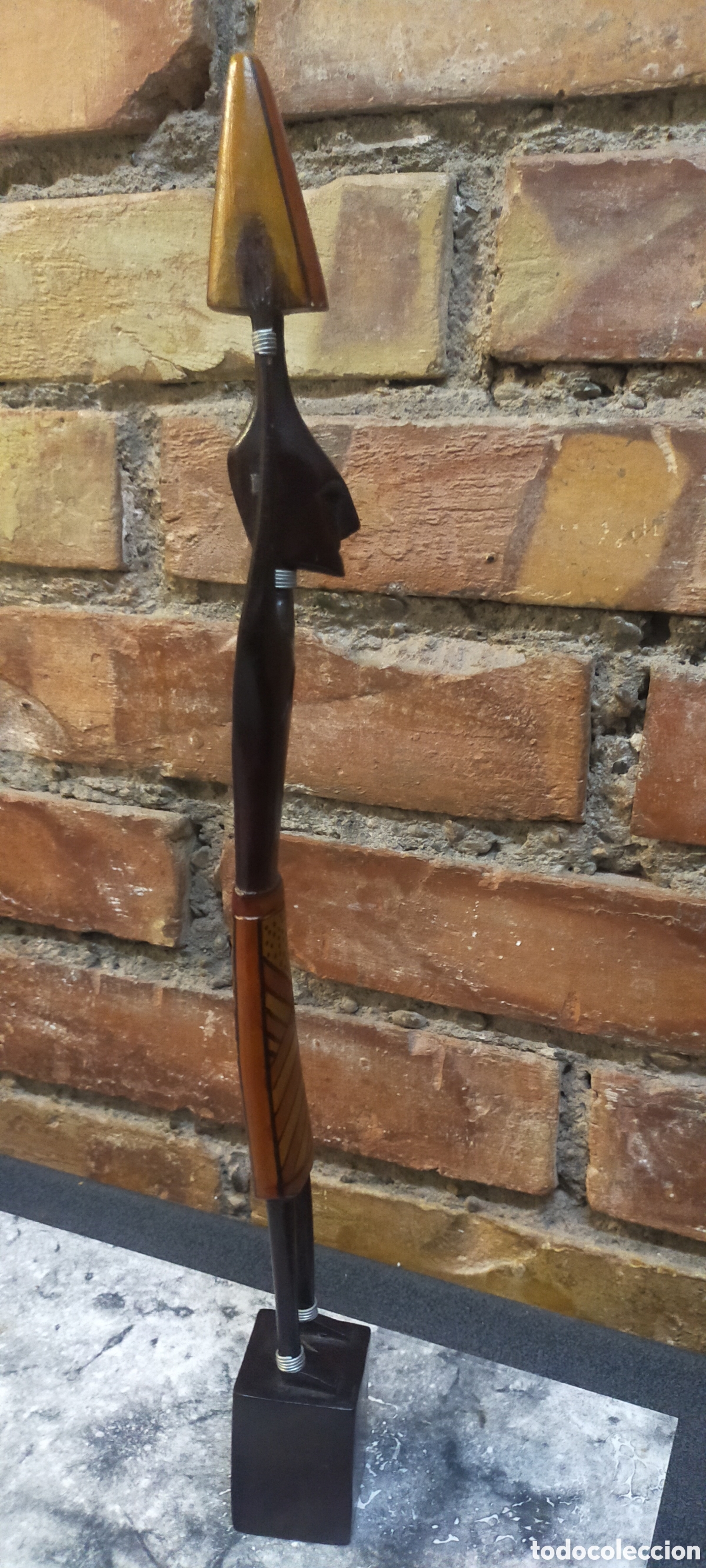Arte: Estatuilla de madera africana - Foto 4