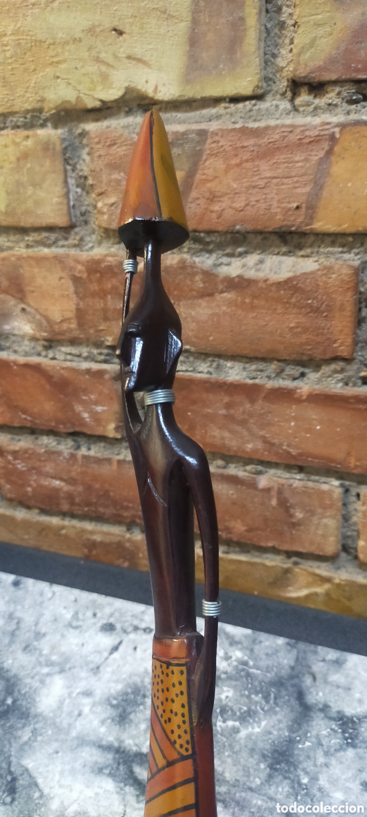 Arte: Estatuilla de madera africana - Foto 7