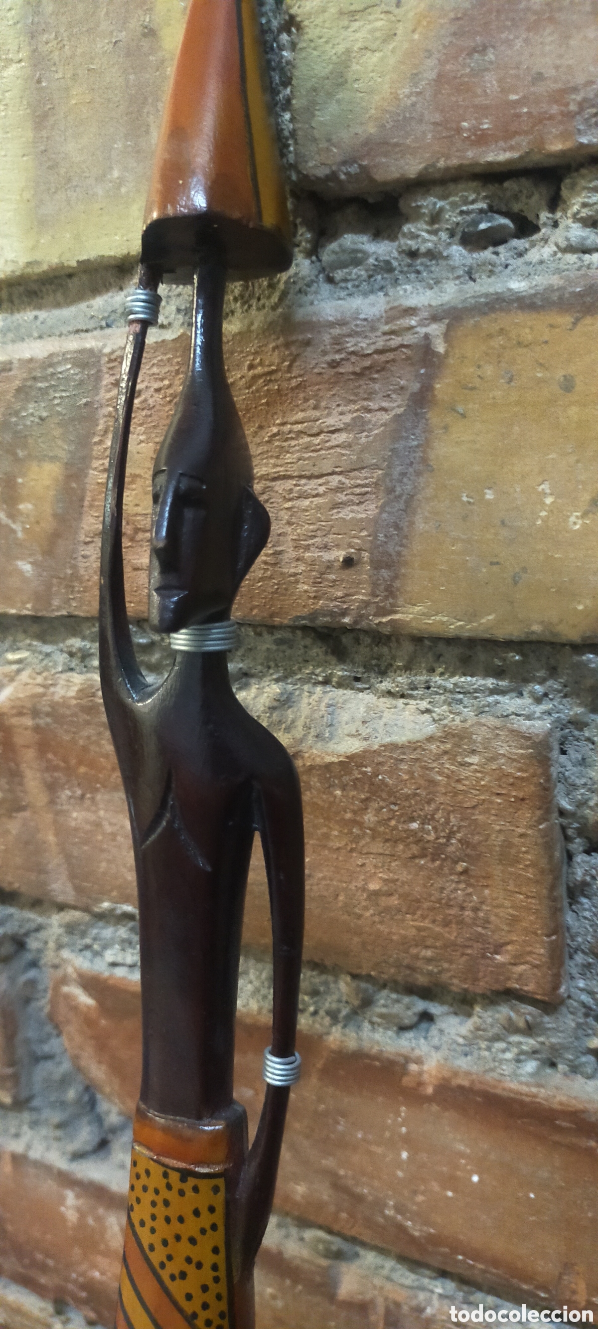 Arte: Estatuilla de madera africana - Foto 9