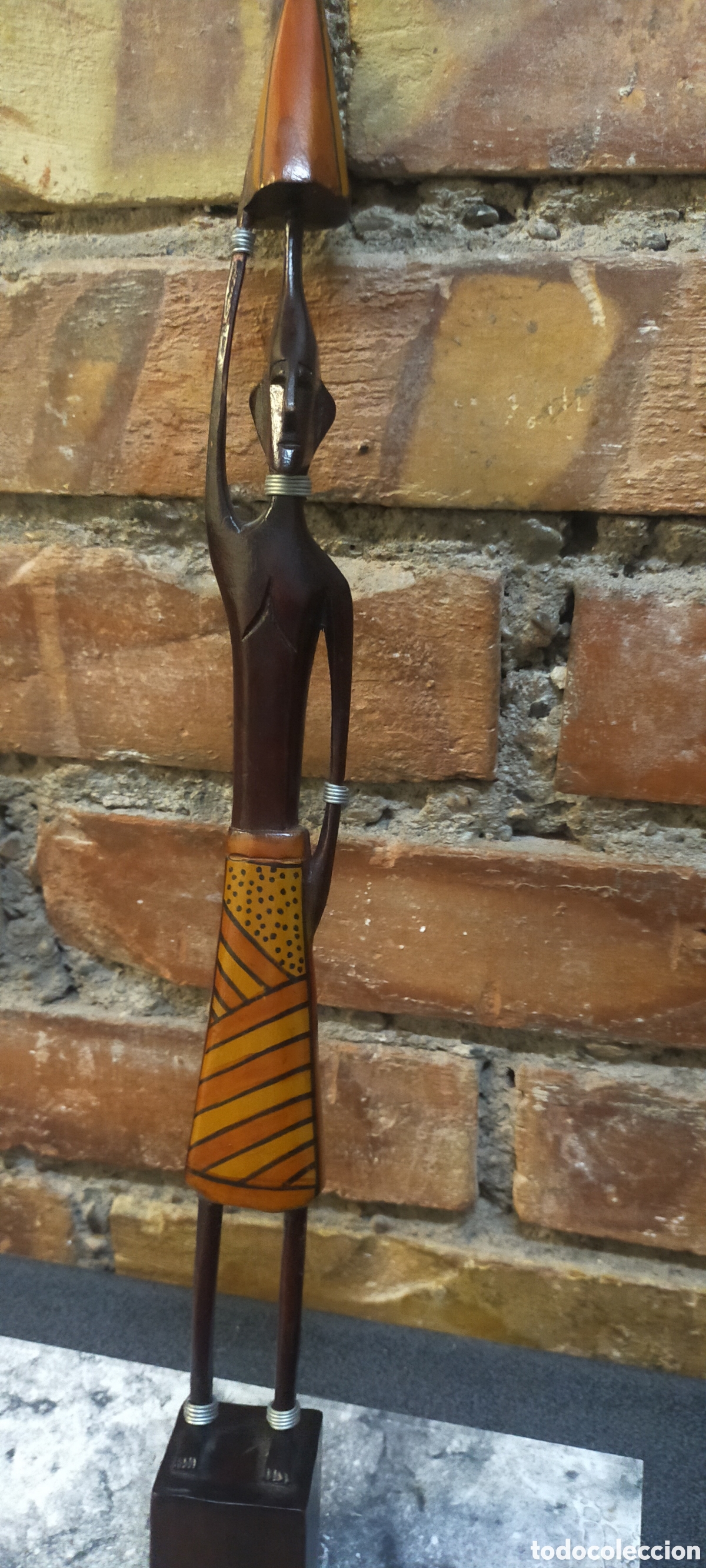 Arte: Estatuilla de madera africana - Foto 10