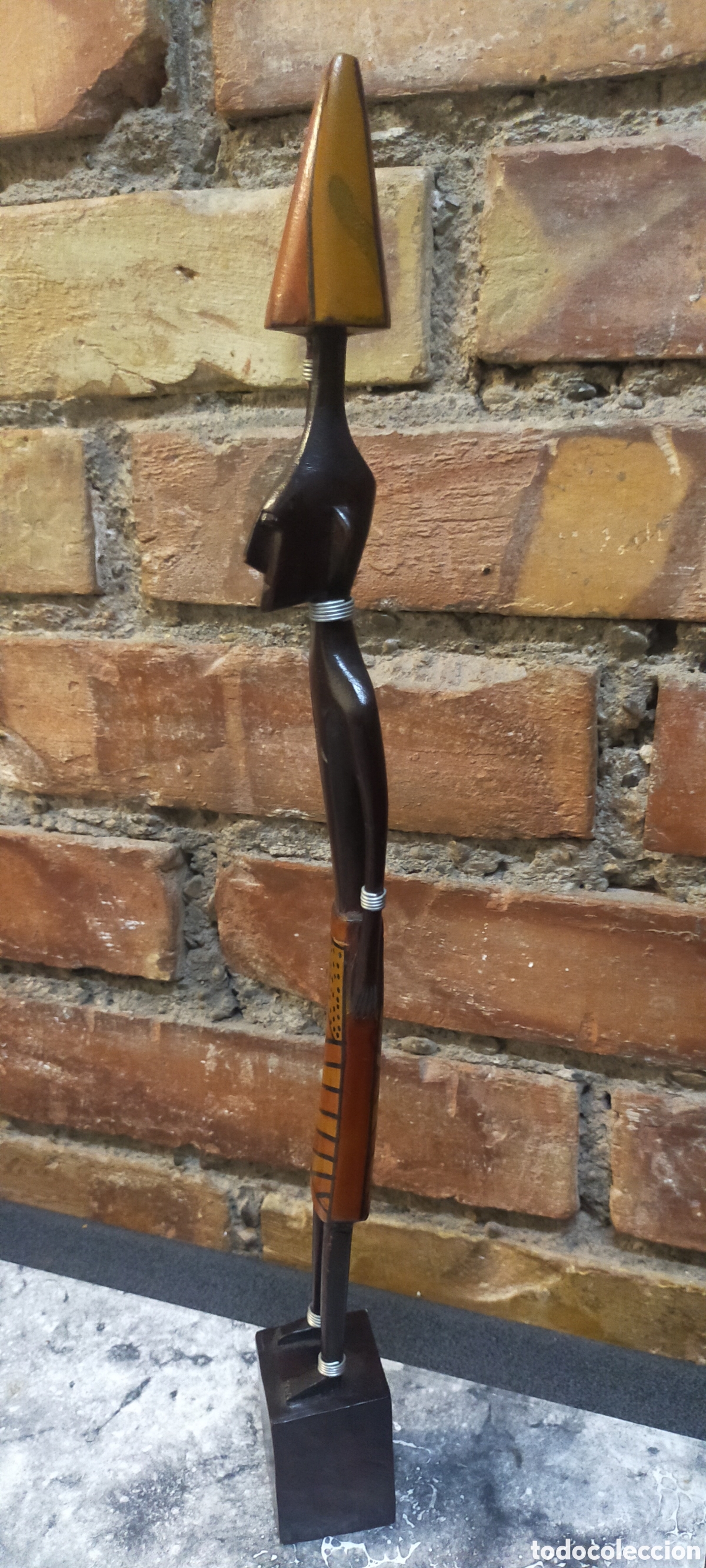 Arte: Estatuilla de madera africana - Foto 1