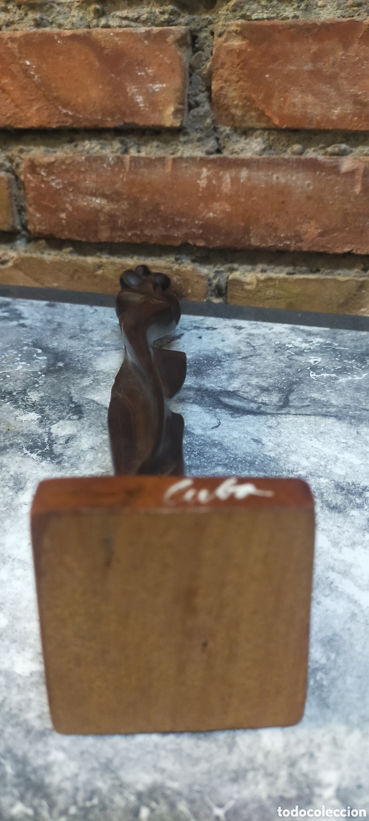 Arte: Estatua Mujer Madera Cuba - Foto 9