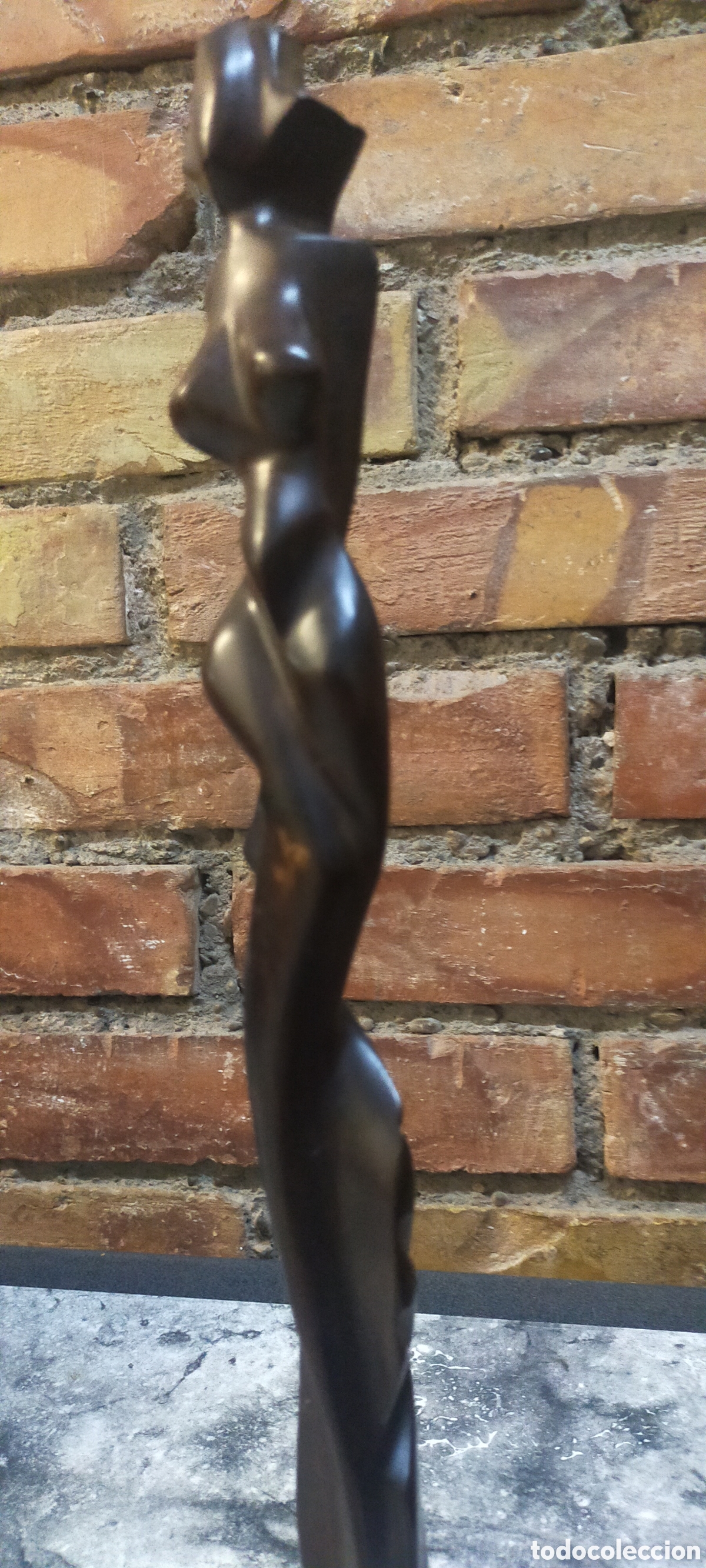 Arte: Estatua Mujer Madera Cuba - Foto 11