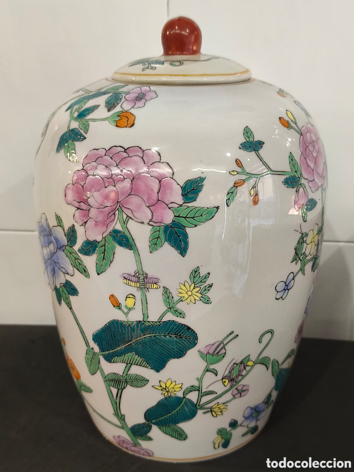 Arte: Antiguo Jarr&oacute;n chino Quianlong 38cm