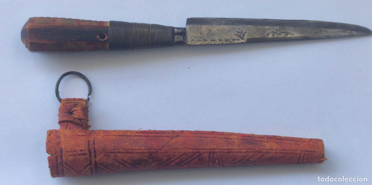 Arte: Antiguo cuchillo africano original - Foto 4