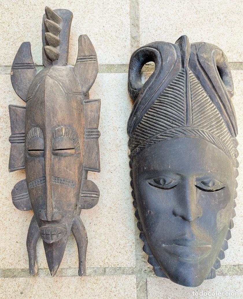 Arte: MASCARAS ANTIGUAS DE MADERA - Foto 1
