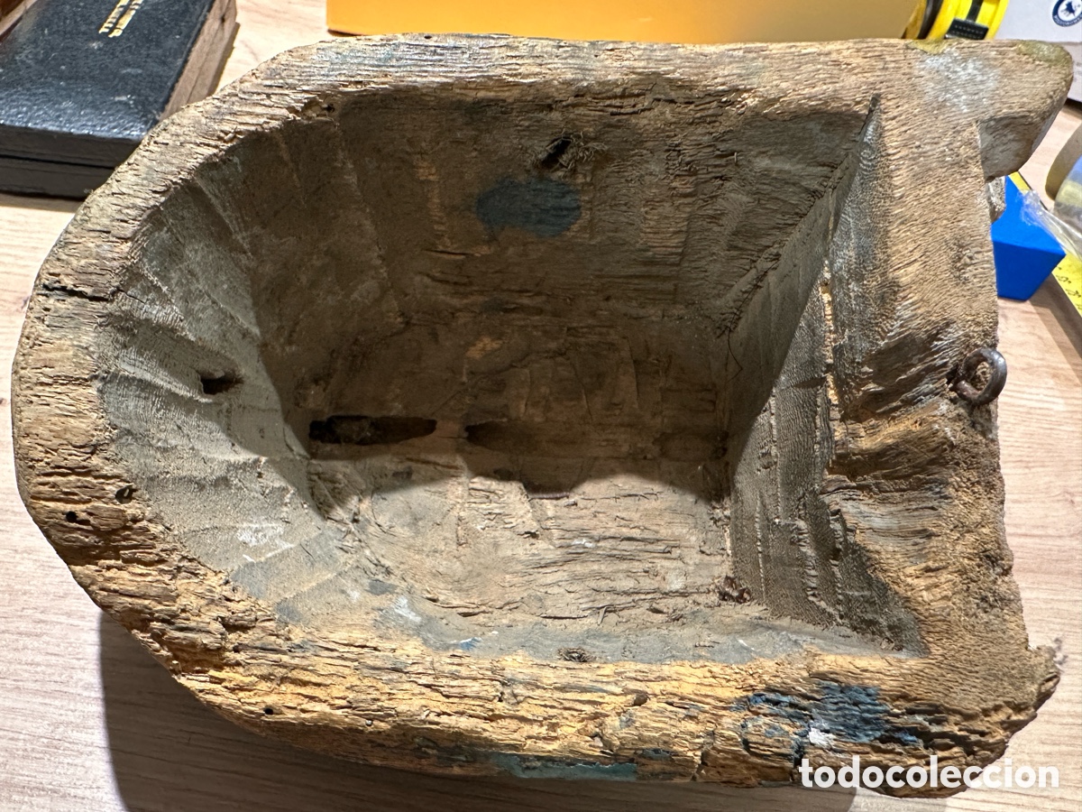Arte: Antigua m&aacute;scara . Labrada en madera - Foto 8