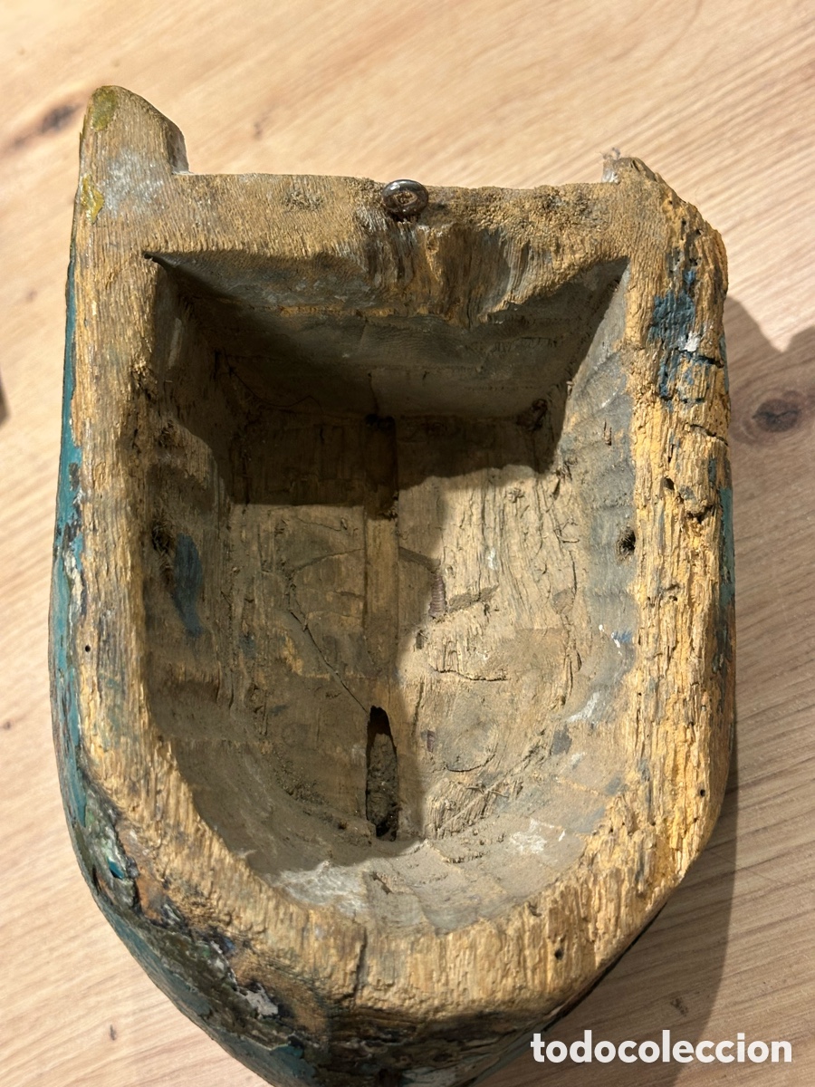 Arte: Antigua m&aacute;scara . Labrada en madera - Foto 9