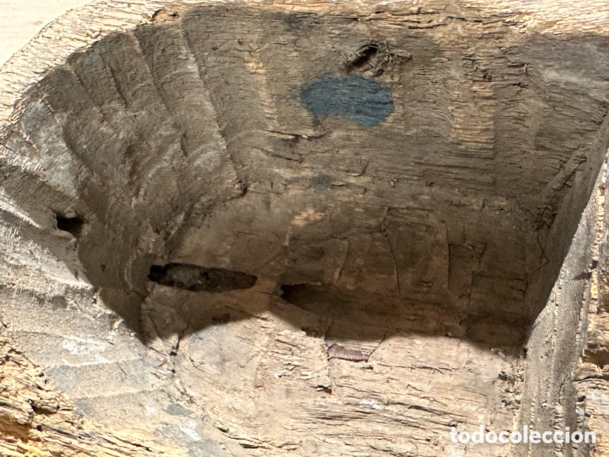 Arte: Antigua m&aacute;scara . Labrada en madera - Foto 11