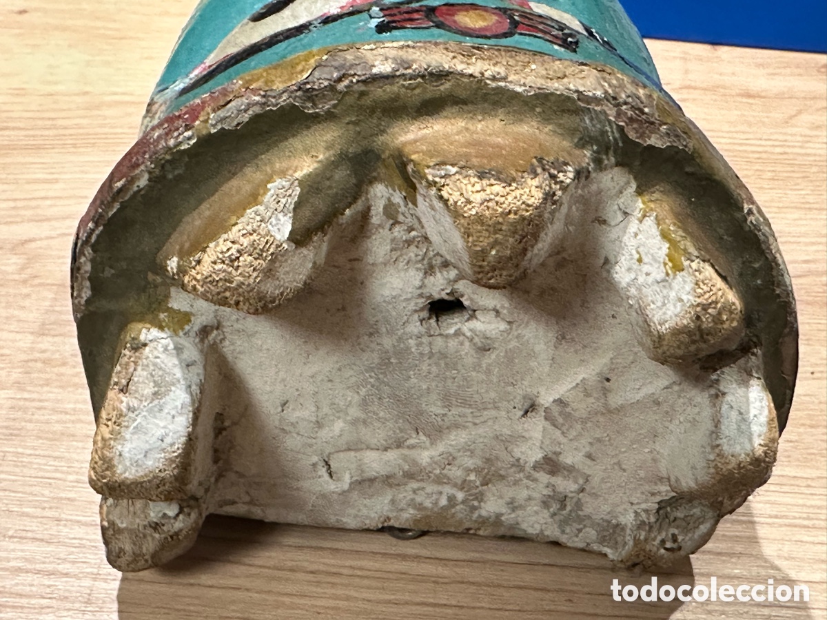 Arte: Antigua m&aacute;scara . Labrada en madera - Foto 13