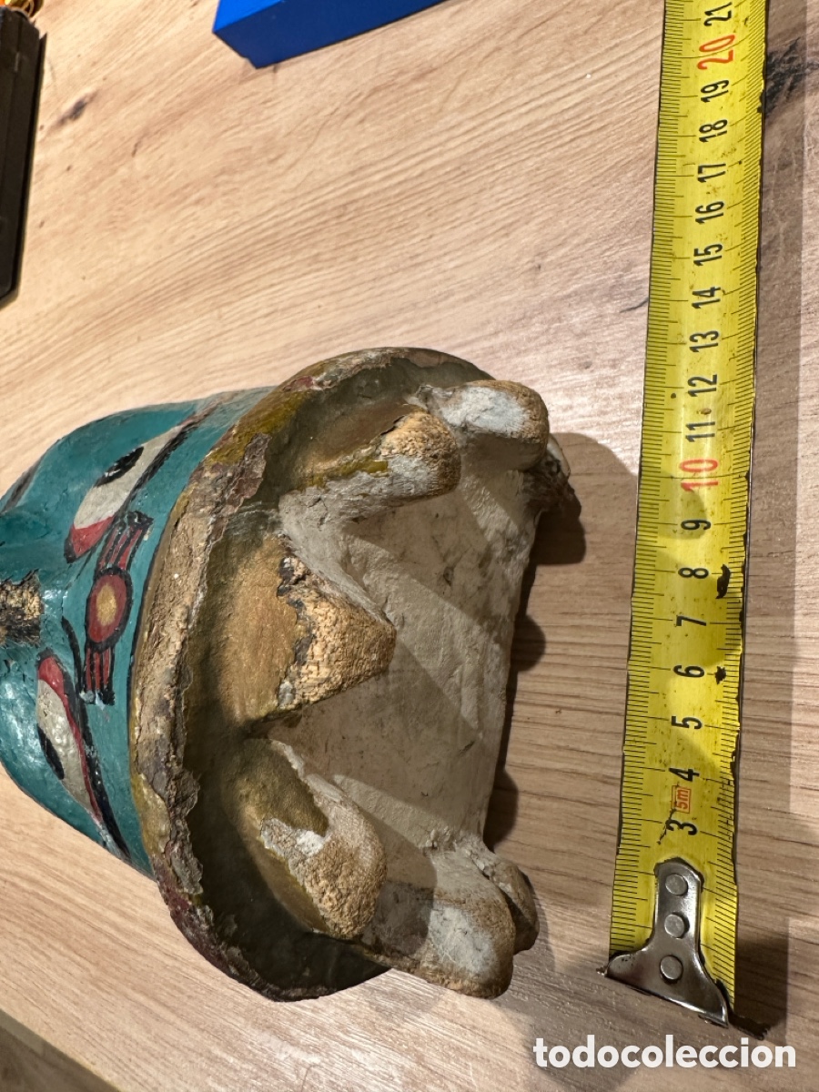 Arte: Antigua m&aacute;scara . Labrada en madera - Foto 15