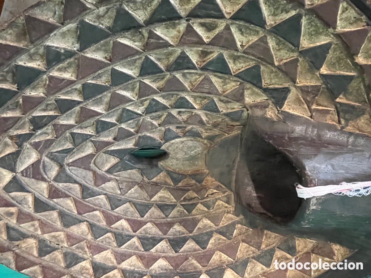 Arte: Escudo africano tallado en madera - Foto 9