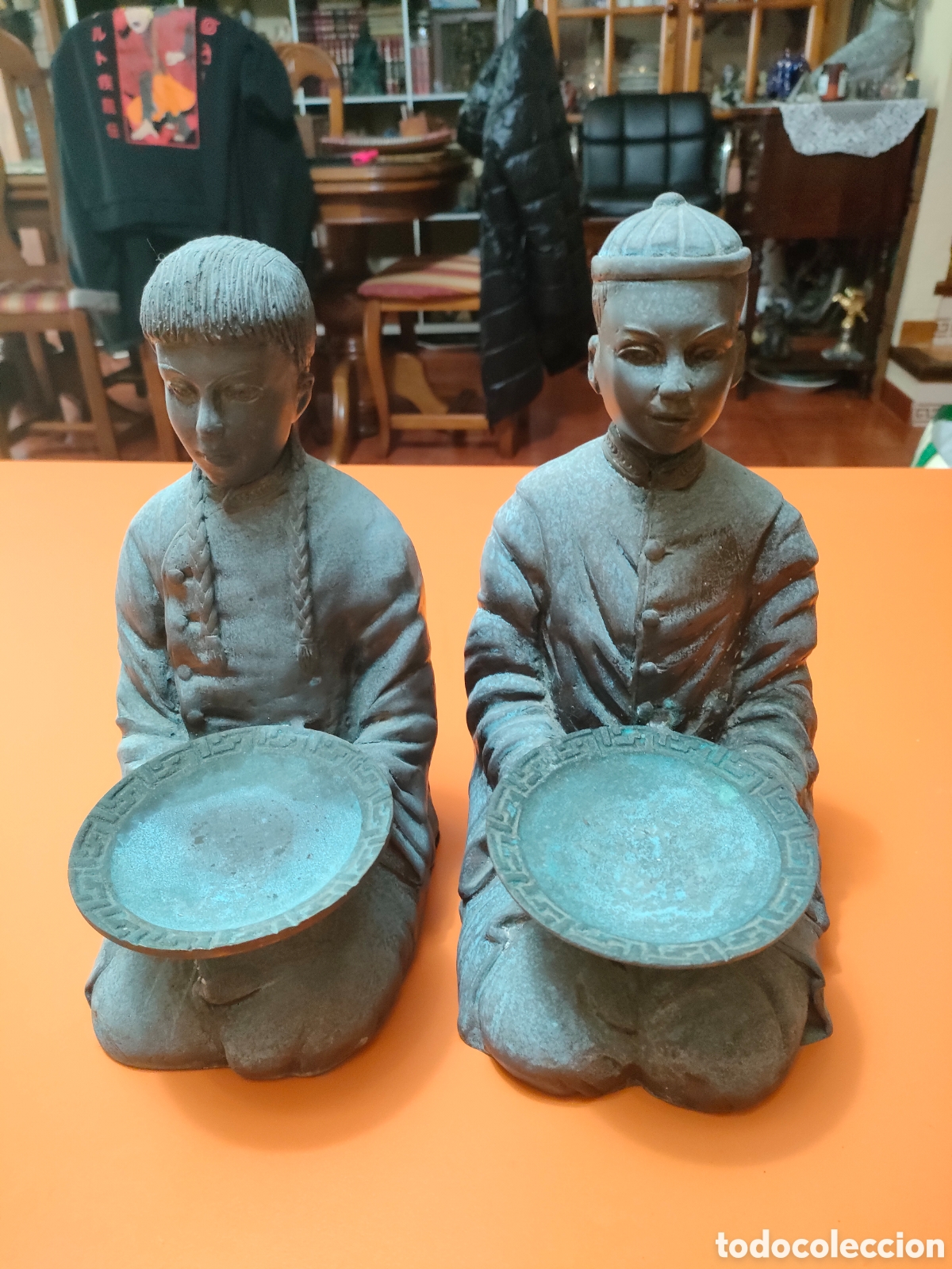 Arte: Pareja de figuras en bronce a la cera perdida - Foto 1