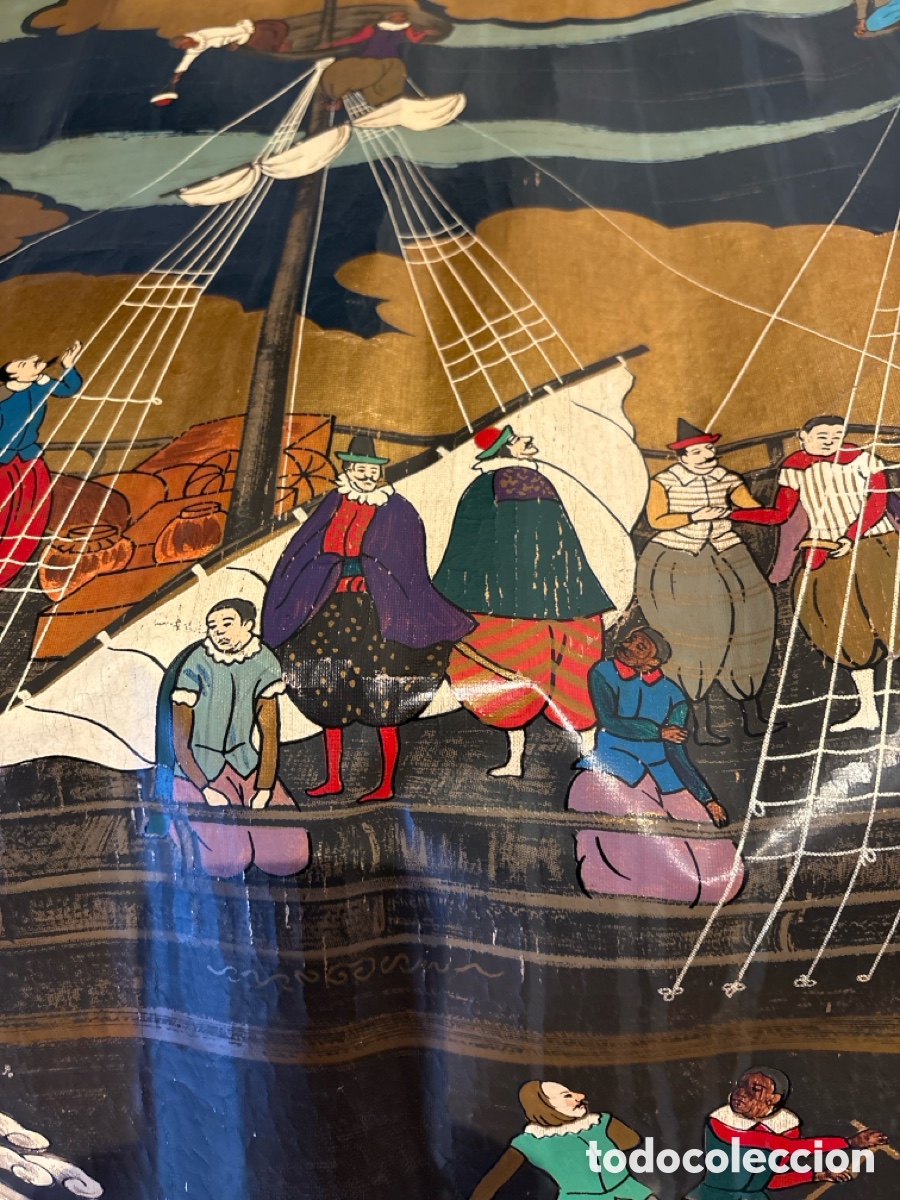 Arte: Panel pintado Japon&eacute;s - Foto 1