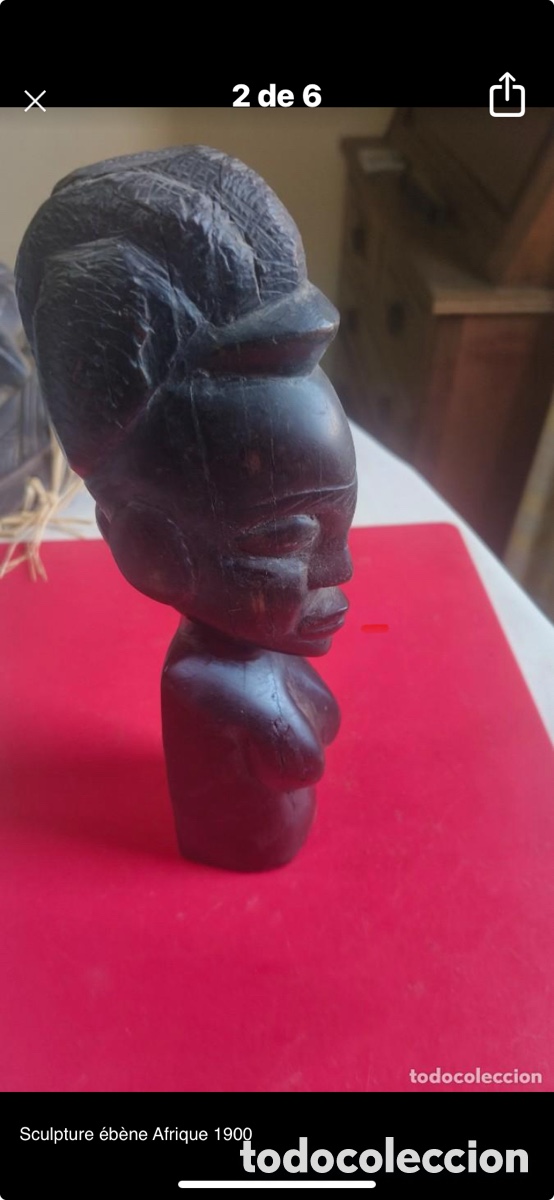 Arte: Figura &eacute;bano africana - Foto 2