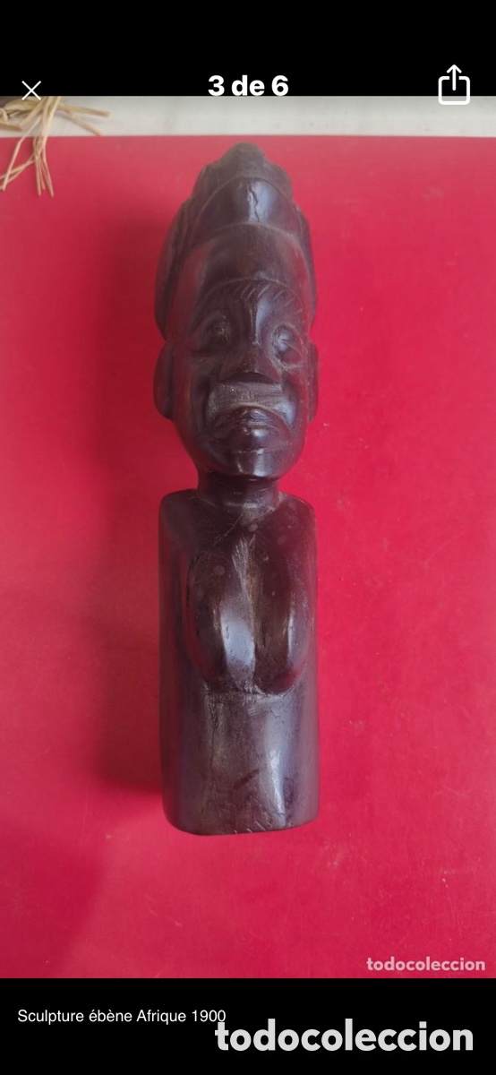 Arte: Figura &eacute;bano africana - Foto 1