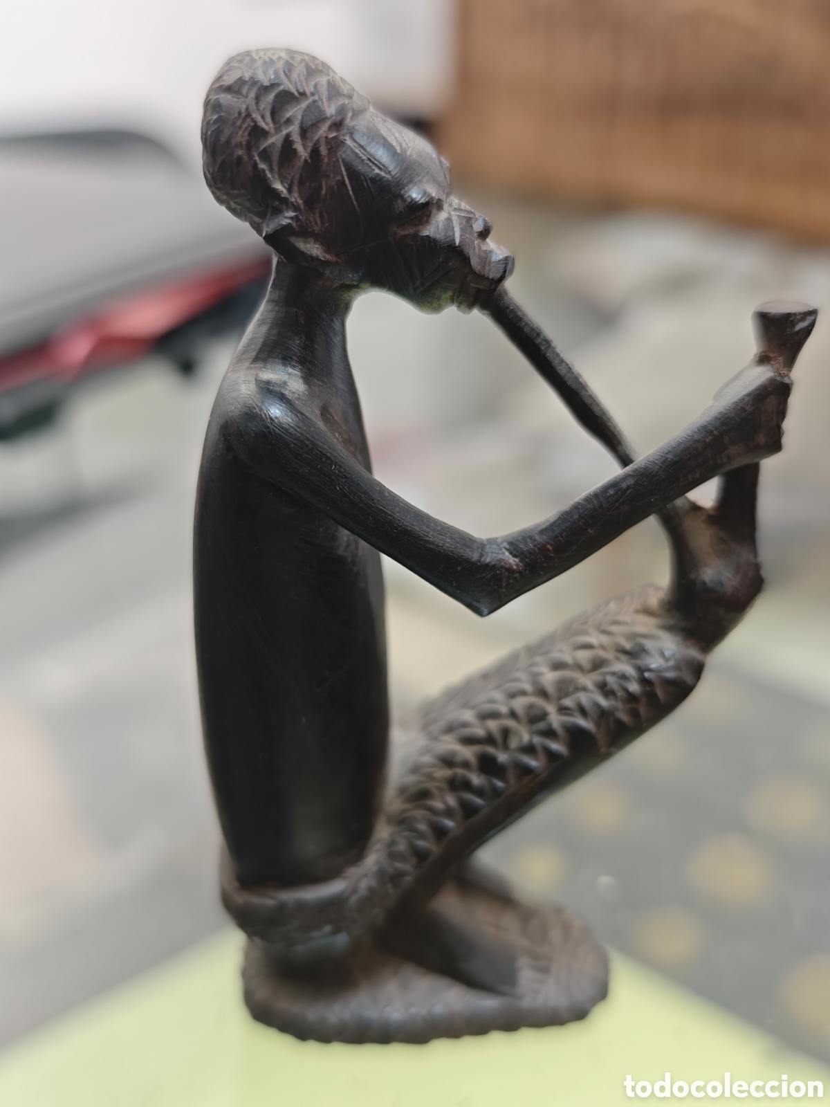 Arte: Figura africana madera - Foto 2