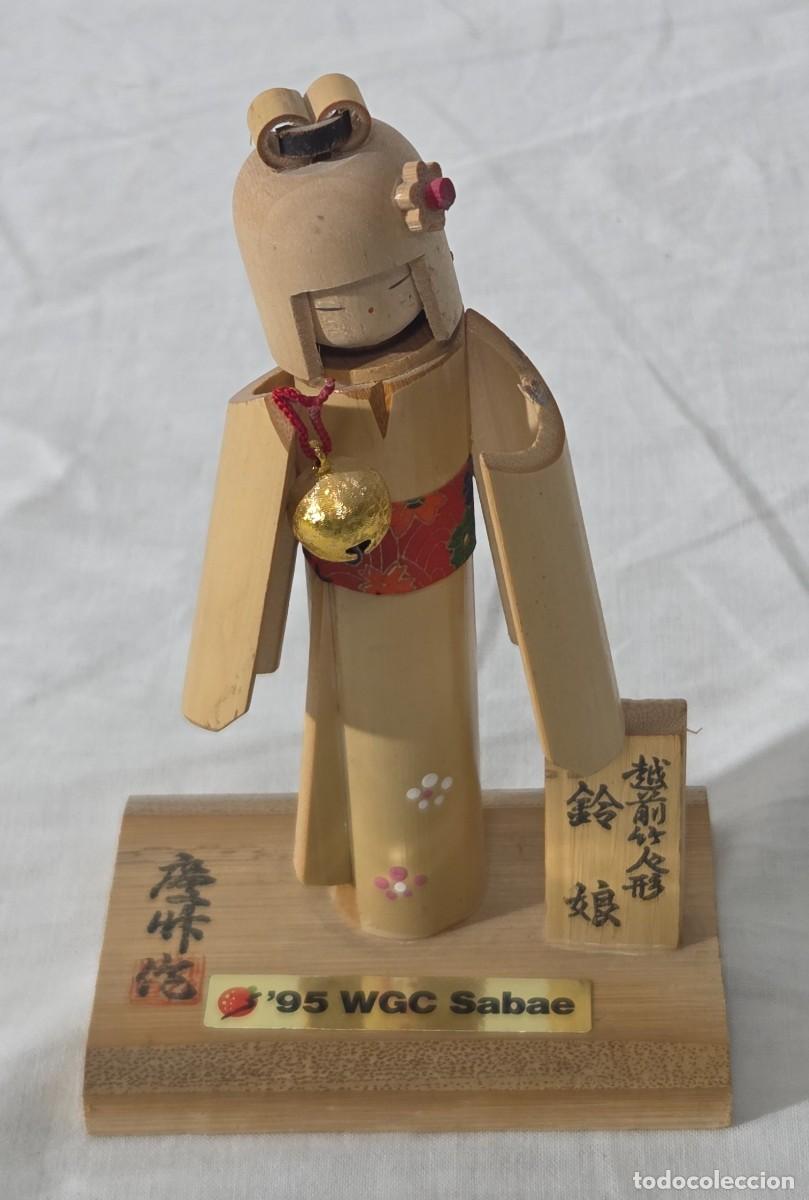 Arte: Mu&ntilde;eca Kokeshi de bambu - Foto 2