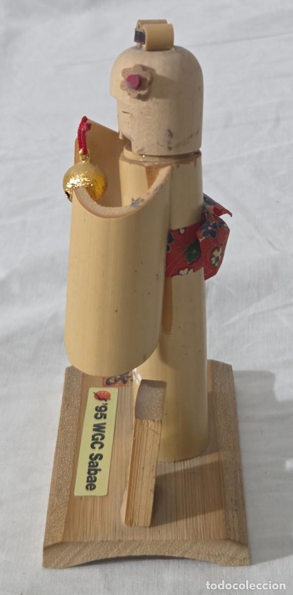 Arte: Mu&ntilde;eca Kokeshi de bambu - Foto 3