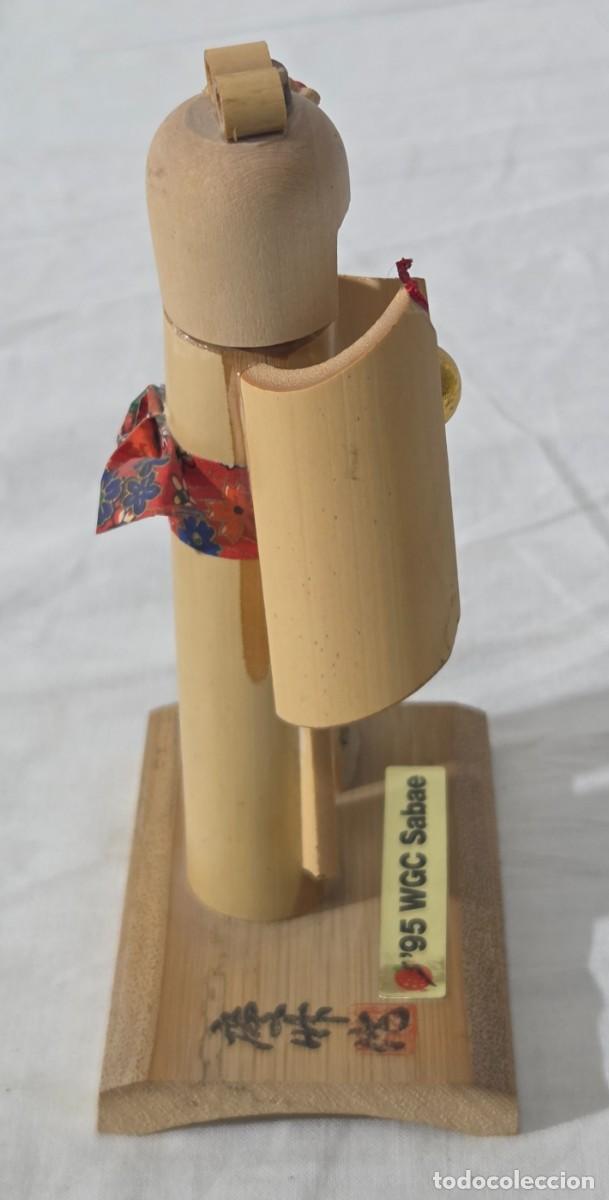 Arte: Mu&ntilde;eca Kokeshi de bambu - Foto 5
