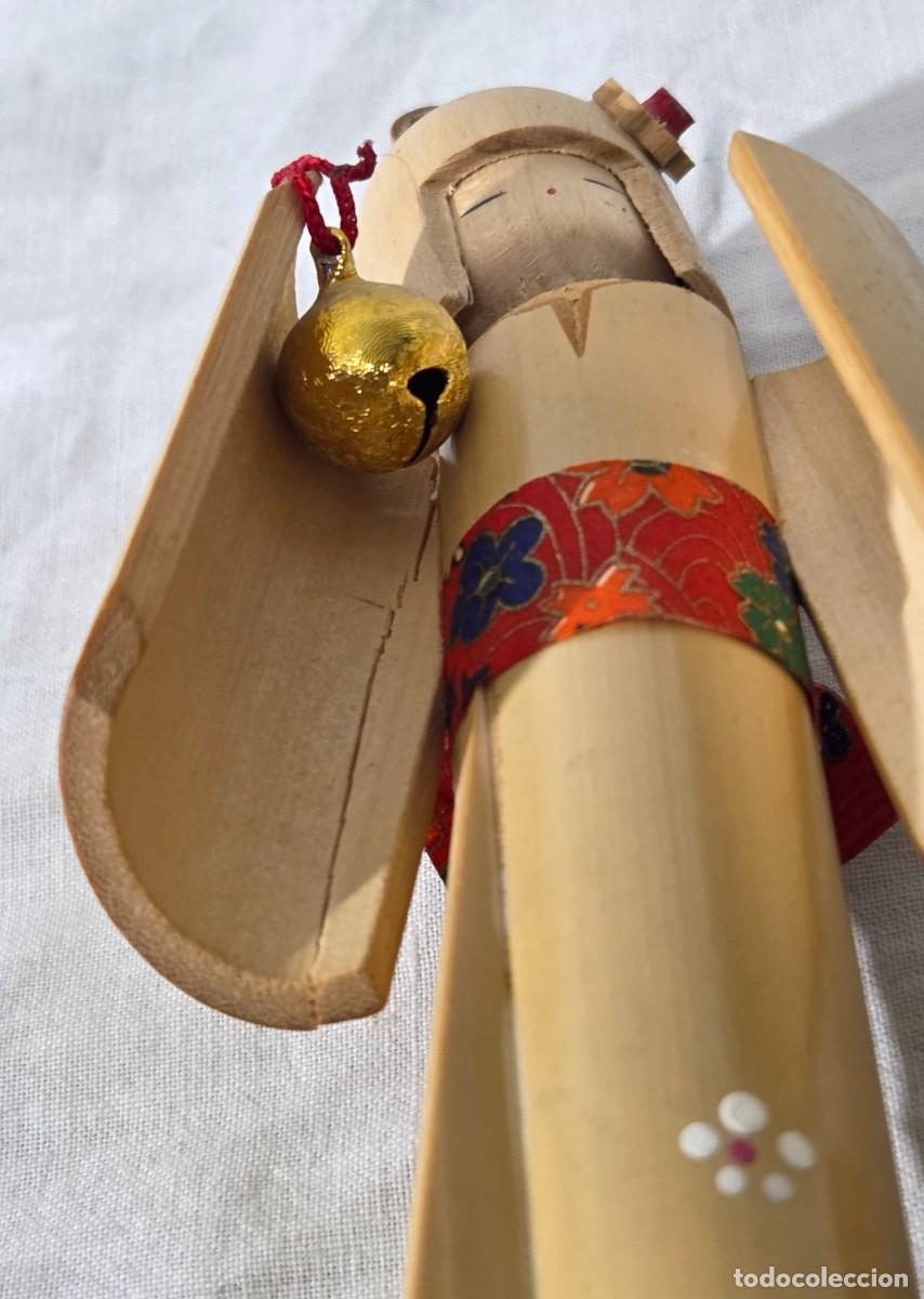 Arte: Mu&ntilde;eca Kokeshi de bambu - Foto 8