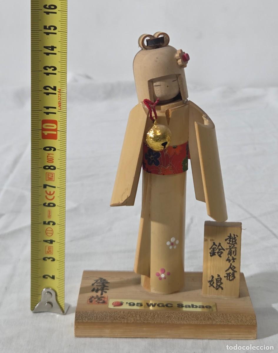 Arte: Mu&ntilde;eca Kokeshi de bambu - Foto 9
