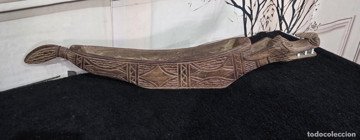 Arte: Canoa de madera tallada a mano - Foto 2