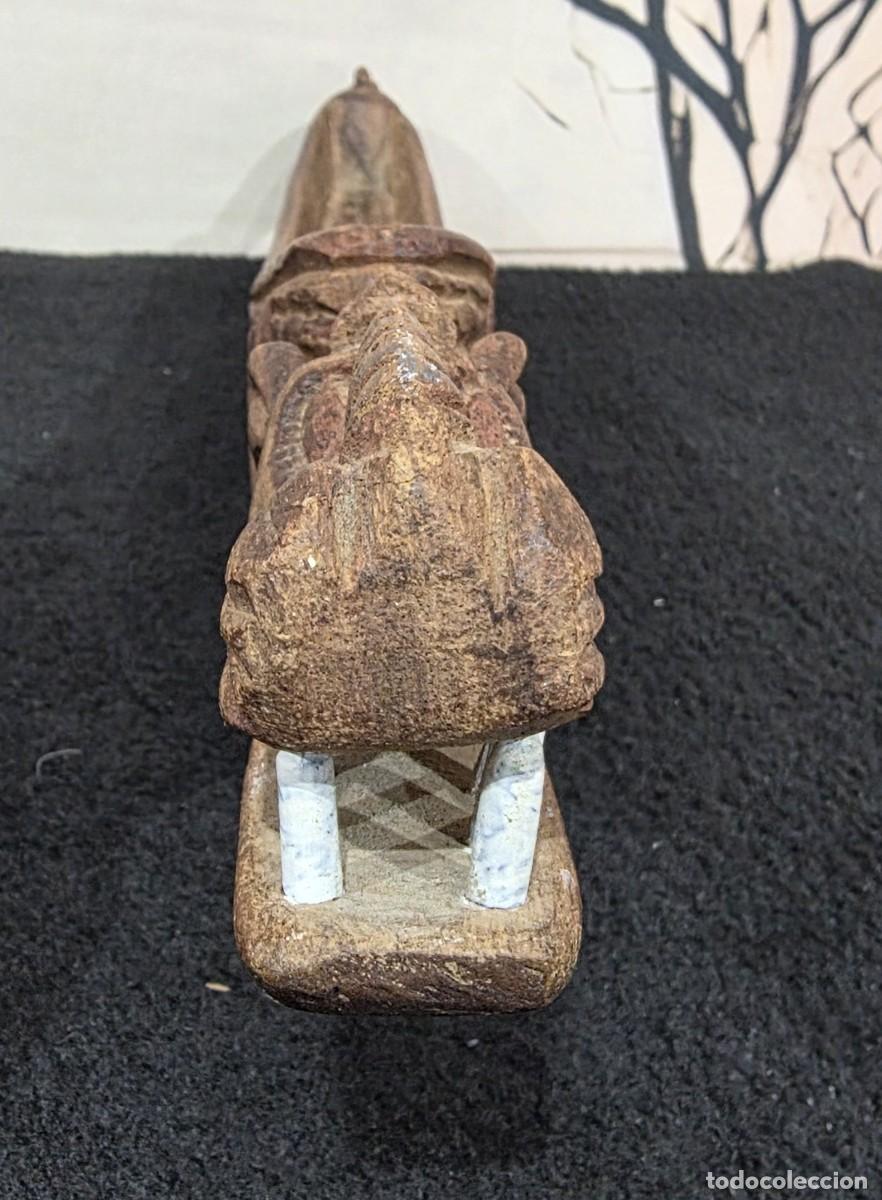 Arte: Canoa de madera tallada a mano - Foto 4