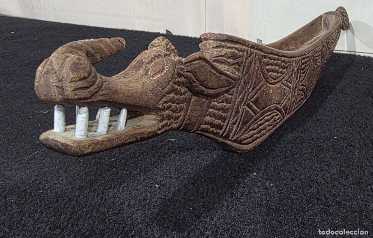 Arte: Canoa de madera tallada a mano - Foto 5