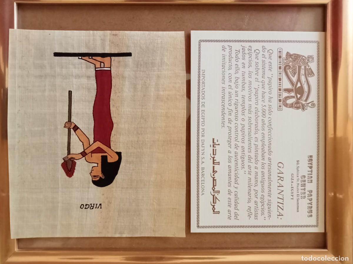 Arte: Papiro Egipto.Certificado. - Foto 2