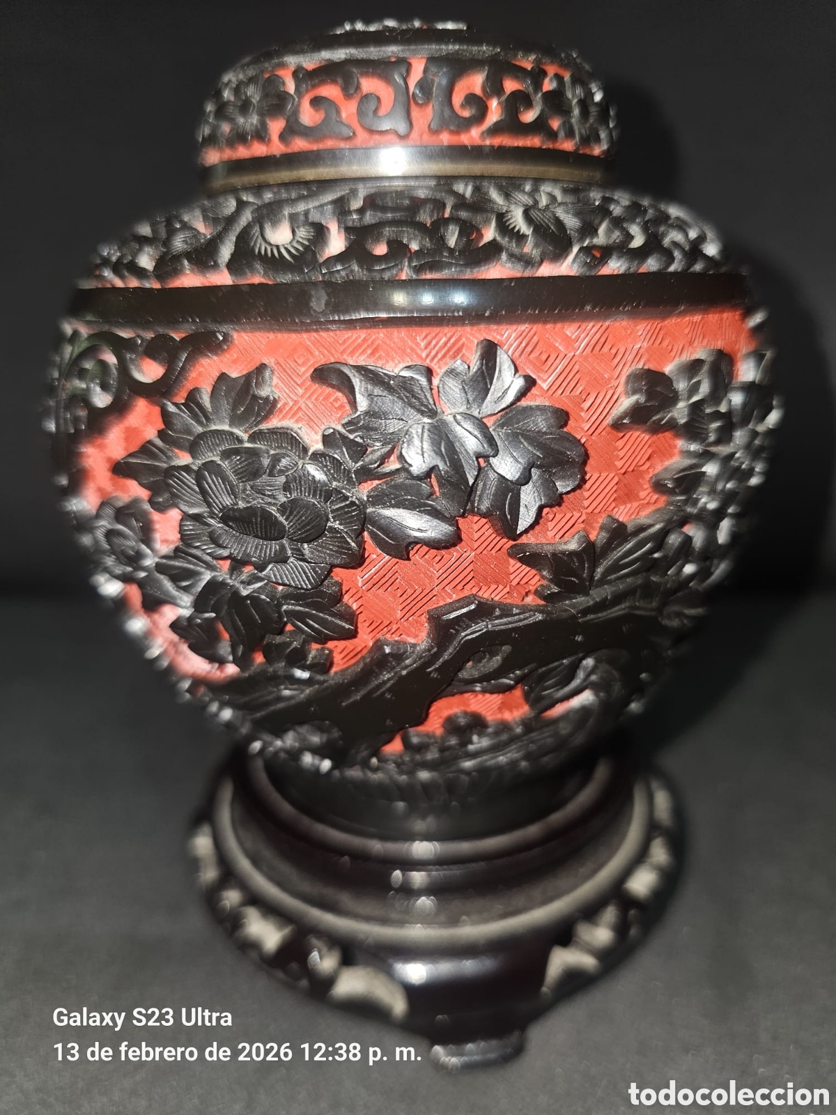 Arte: Jarrones cinabrio chino. - Foto 2